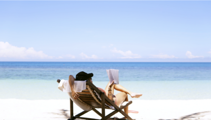 lady on a beach