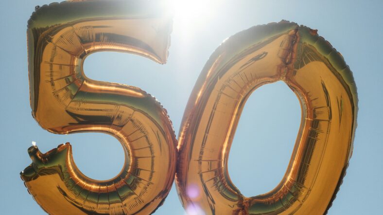 golden 50 balloons / retirement savings